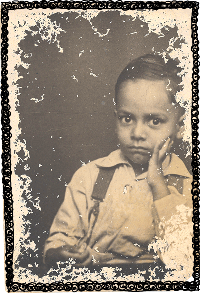 aged photo of Sunetra Gupta's father 